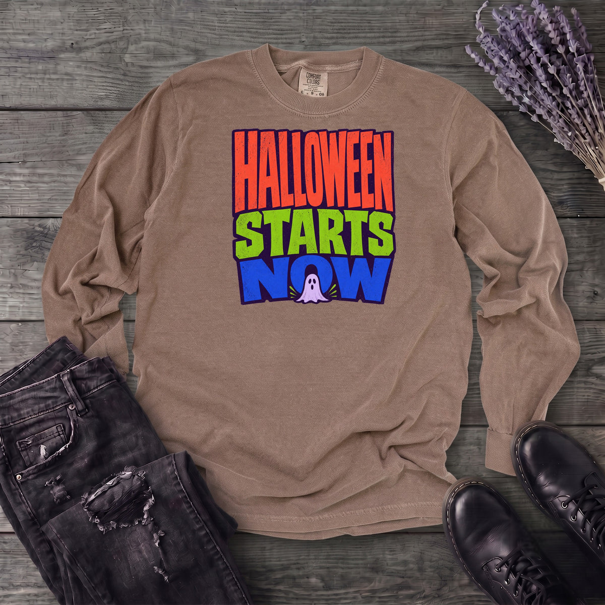 Halloween Starts Now Long Sleeve T-Shirt