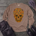 autumn leaves skull Long Sleeve T-Shirt