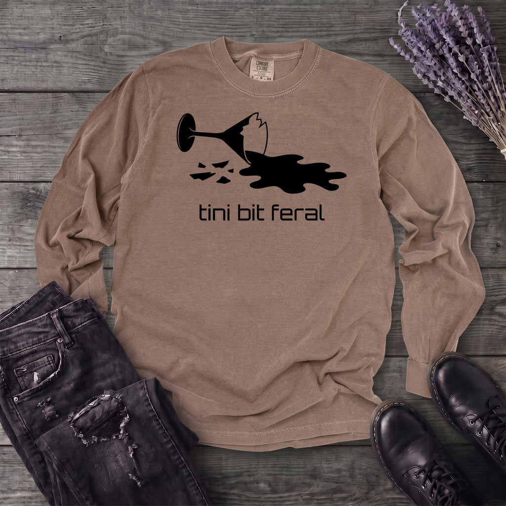 tini bit feral Long Sleeve T-Shirt