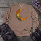 Patchwork Crescent Moon Long Sleeve T-Shirt