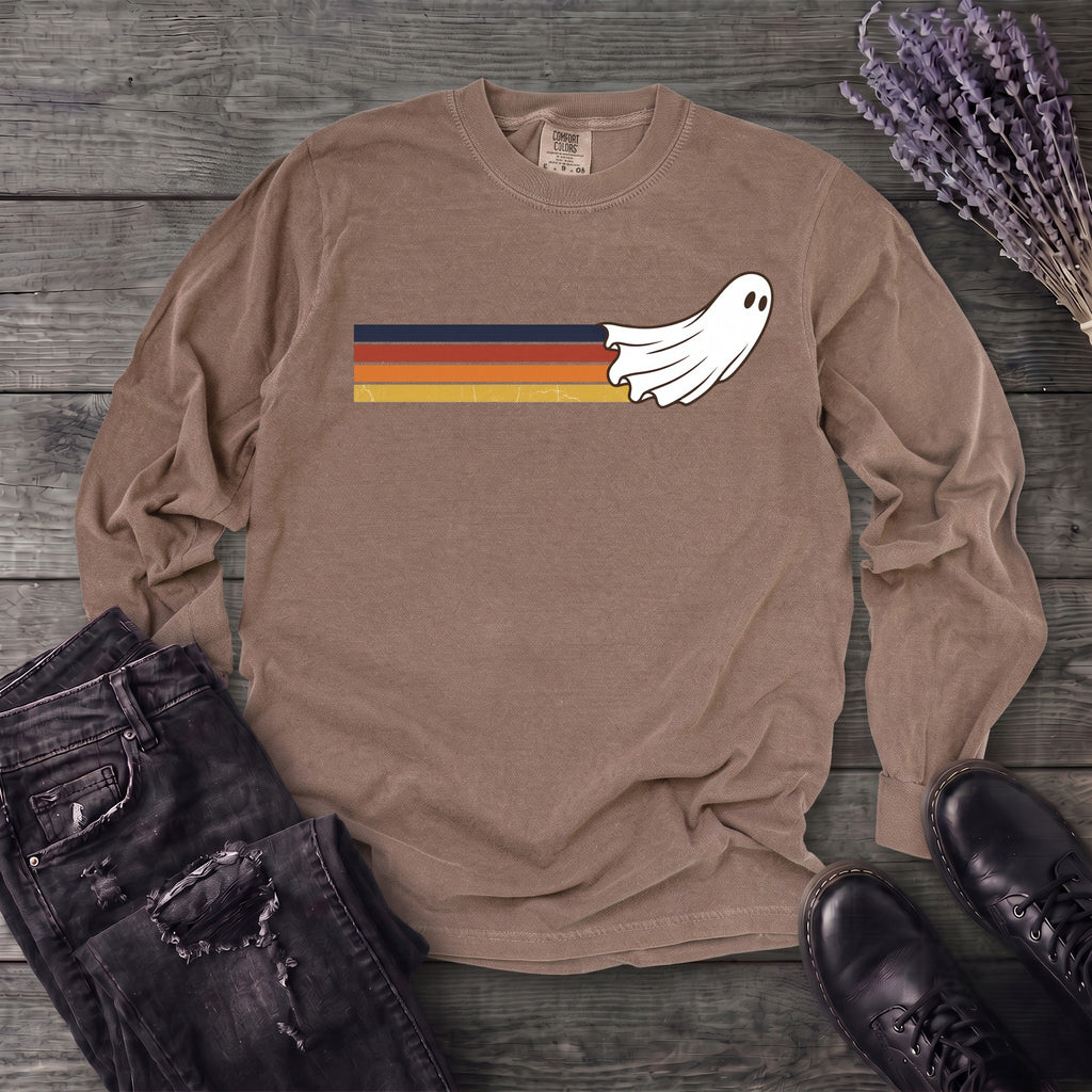 Retro Ghost Long Sleeve T-Shirt