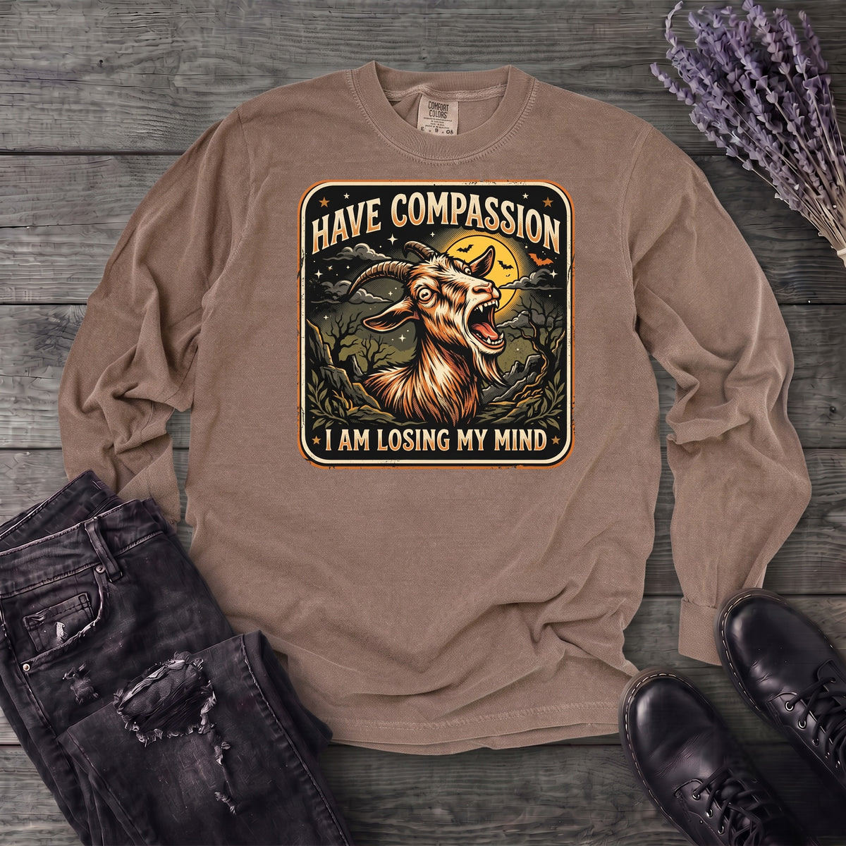 Compassion Goat Long Sleeve T-Shirt