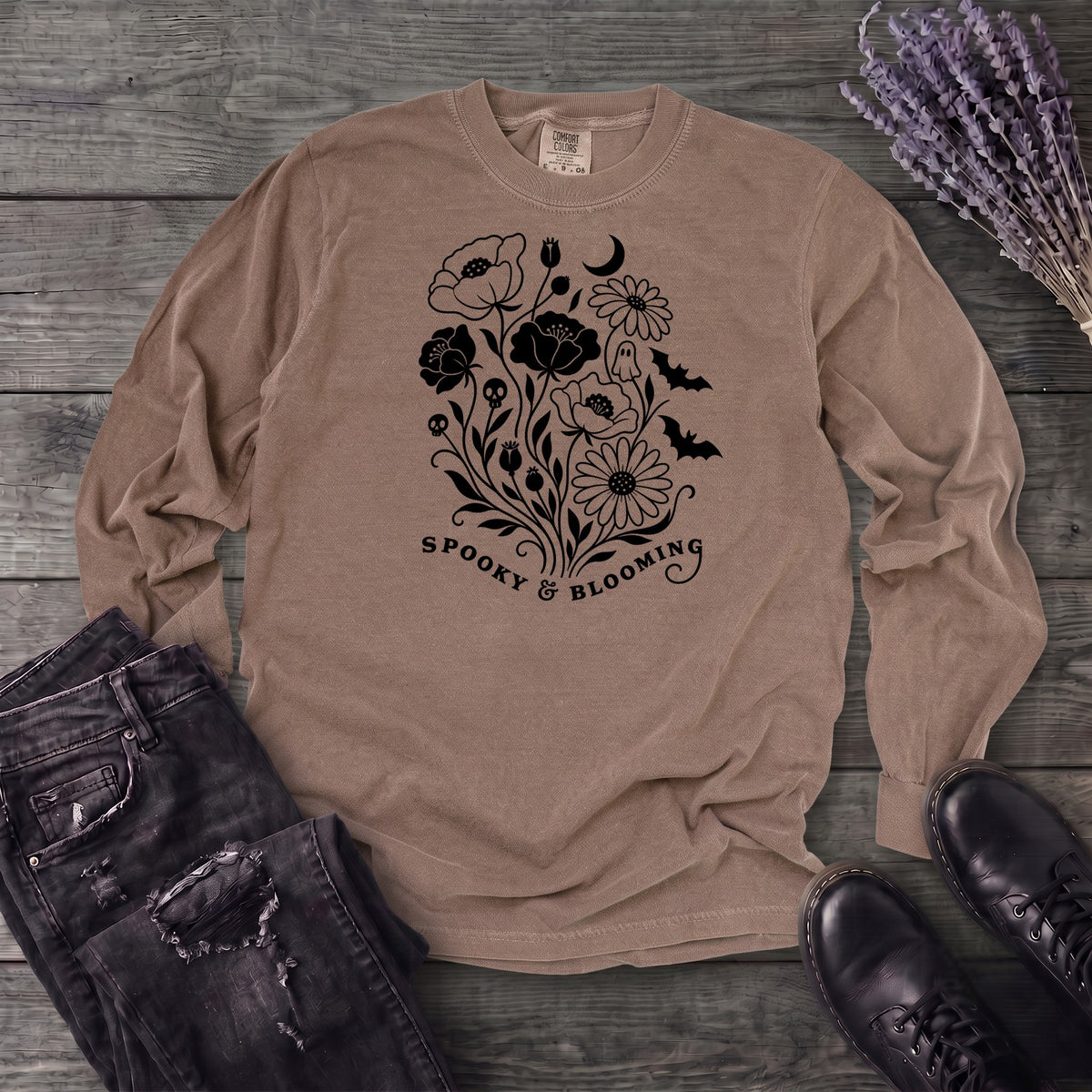 Spooky and Blooming Long Sleeve T-Shirt