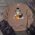 Pilgrim Skeleton Cornucopia Long Sleeve T-Shirt