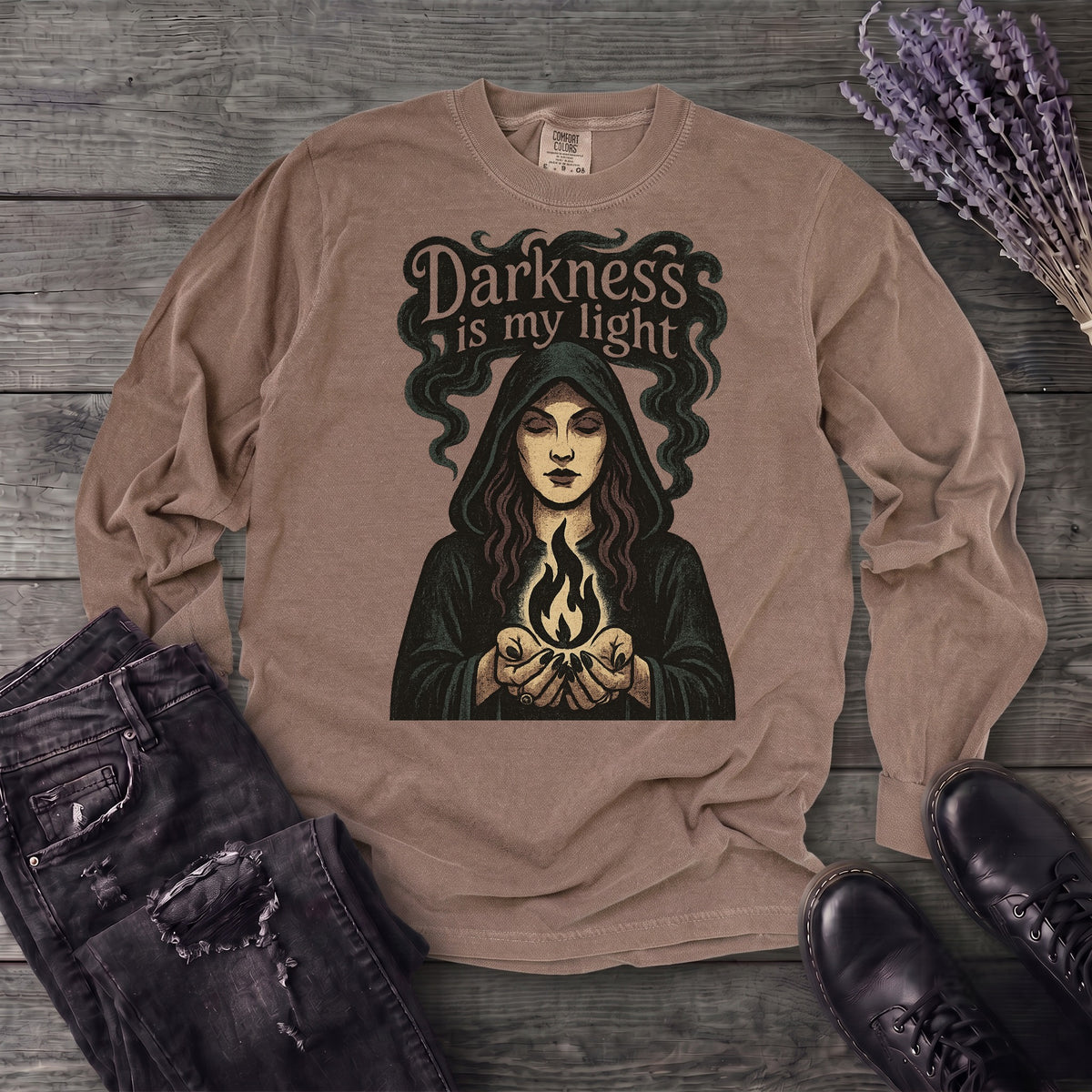 Darkness Is My Light Long Sleeve T-Shirt
