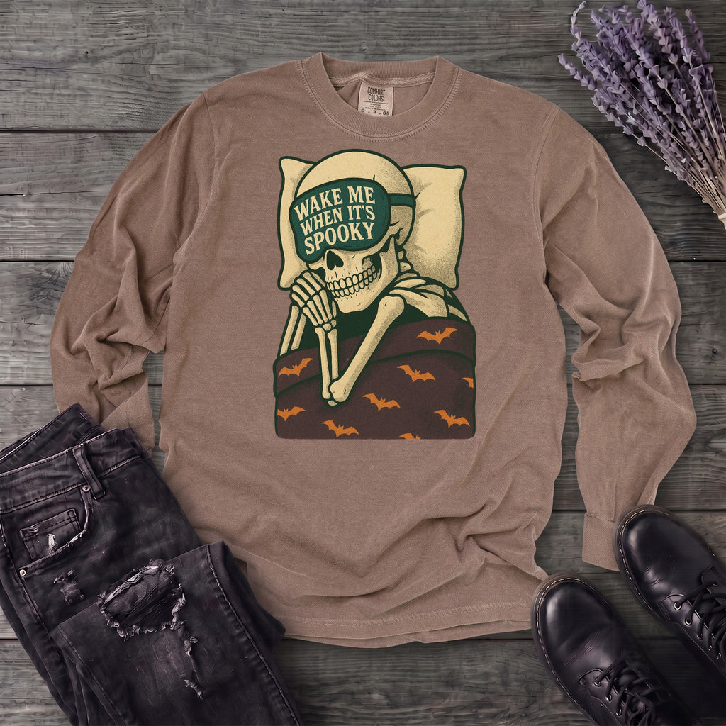 Wake Me When It's Spooky Long Sleeve T-Shirt
