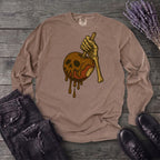 Caramel Apple Skull Long Sleeve T-Shirt