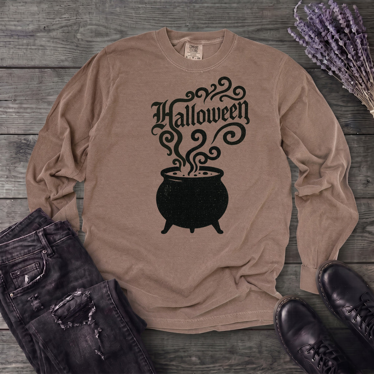 Halloween Cauldron Long Sleeve T-Shirt