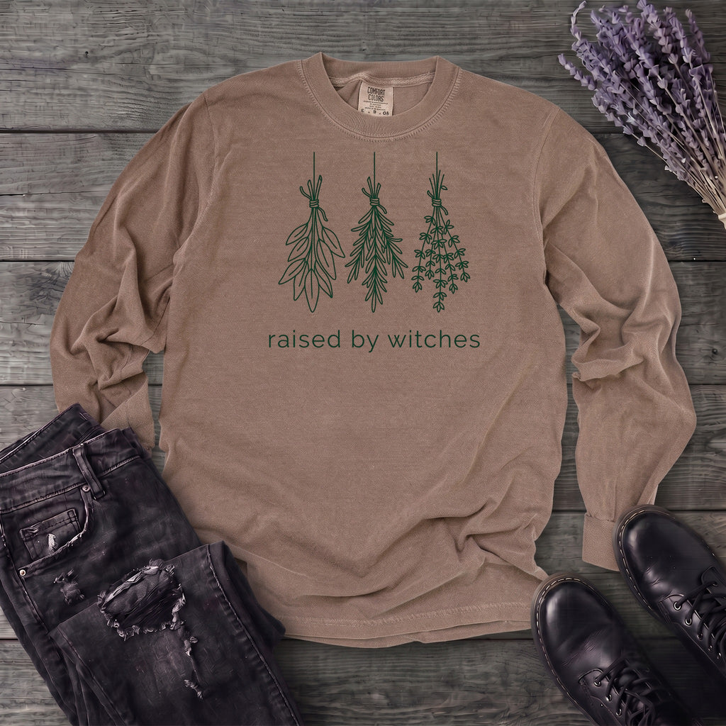 raised by witches minimal Long Sleeve T-Shirt