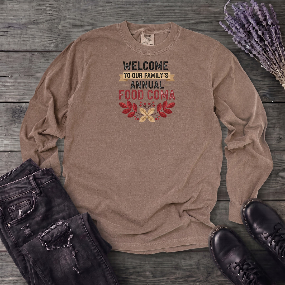 Food Coma Long Sleeve T-Shirt