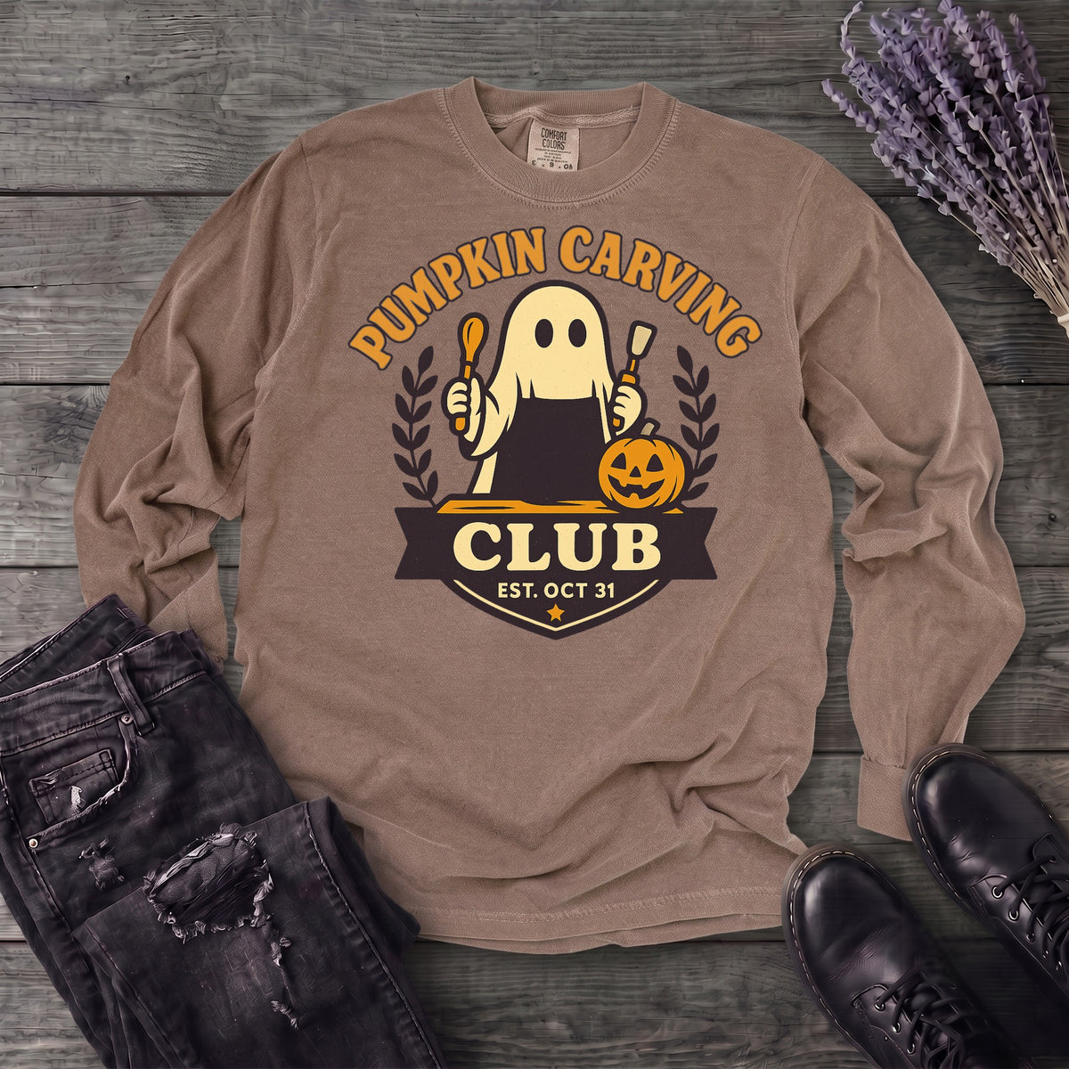 Pumpkin Carving Club Long Sleeve T-Shirt