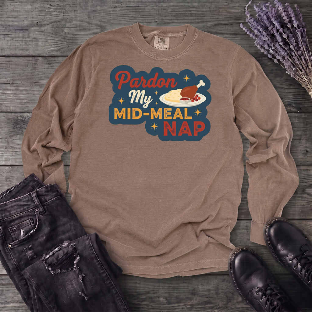 Mid Meal Nap Long Sleeve T-Shirt