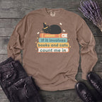 books and cats Long Sleeve T-Shirt