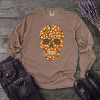 Candy Corn Skull Long Sleeve T-Shirt