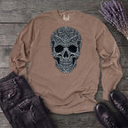 Filigree Skull Long Sleeve T-Shirt