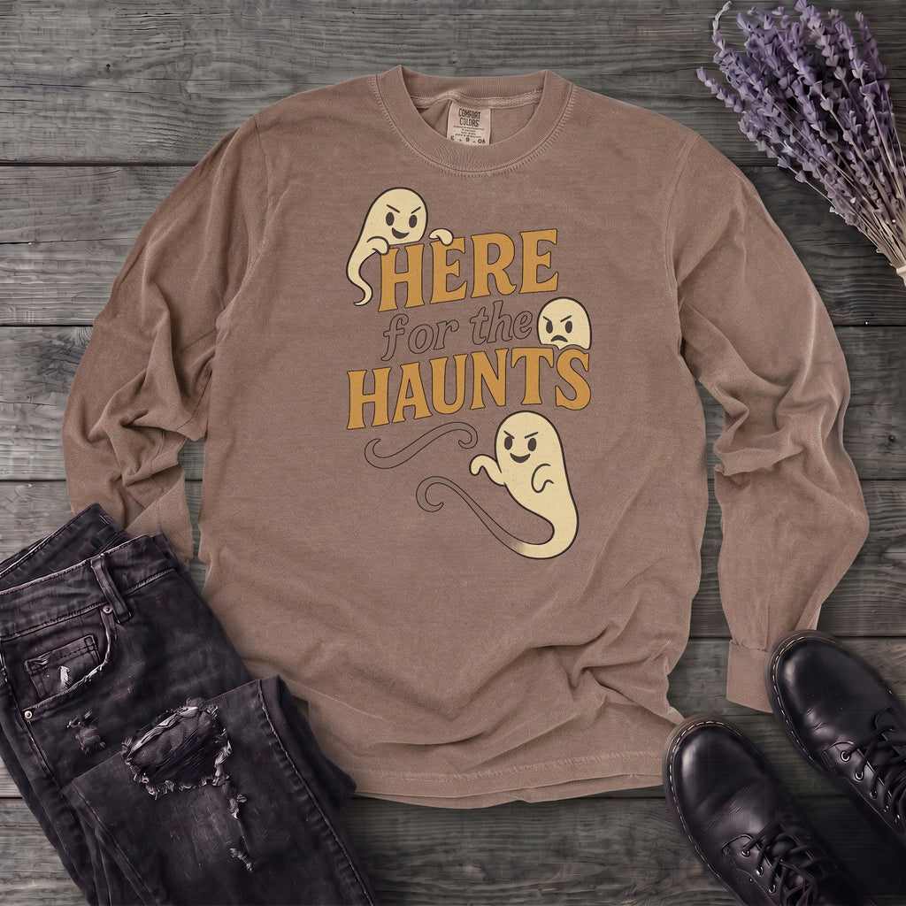 Here For The Haunt Long Sleeve T-Shirt