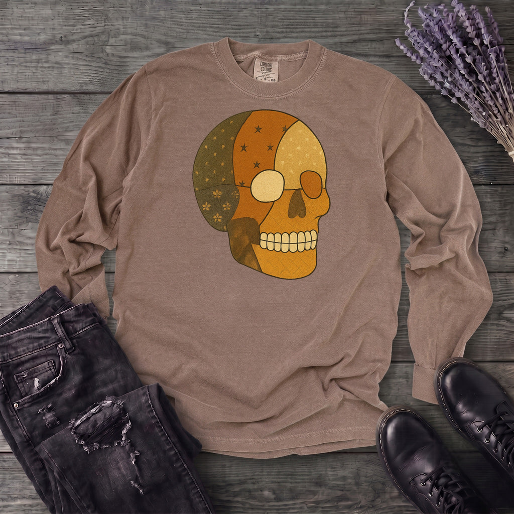 Patchwork Skull Long Sleeve T-Shirt