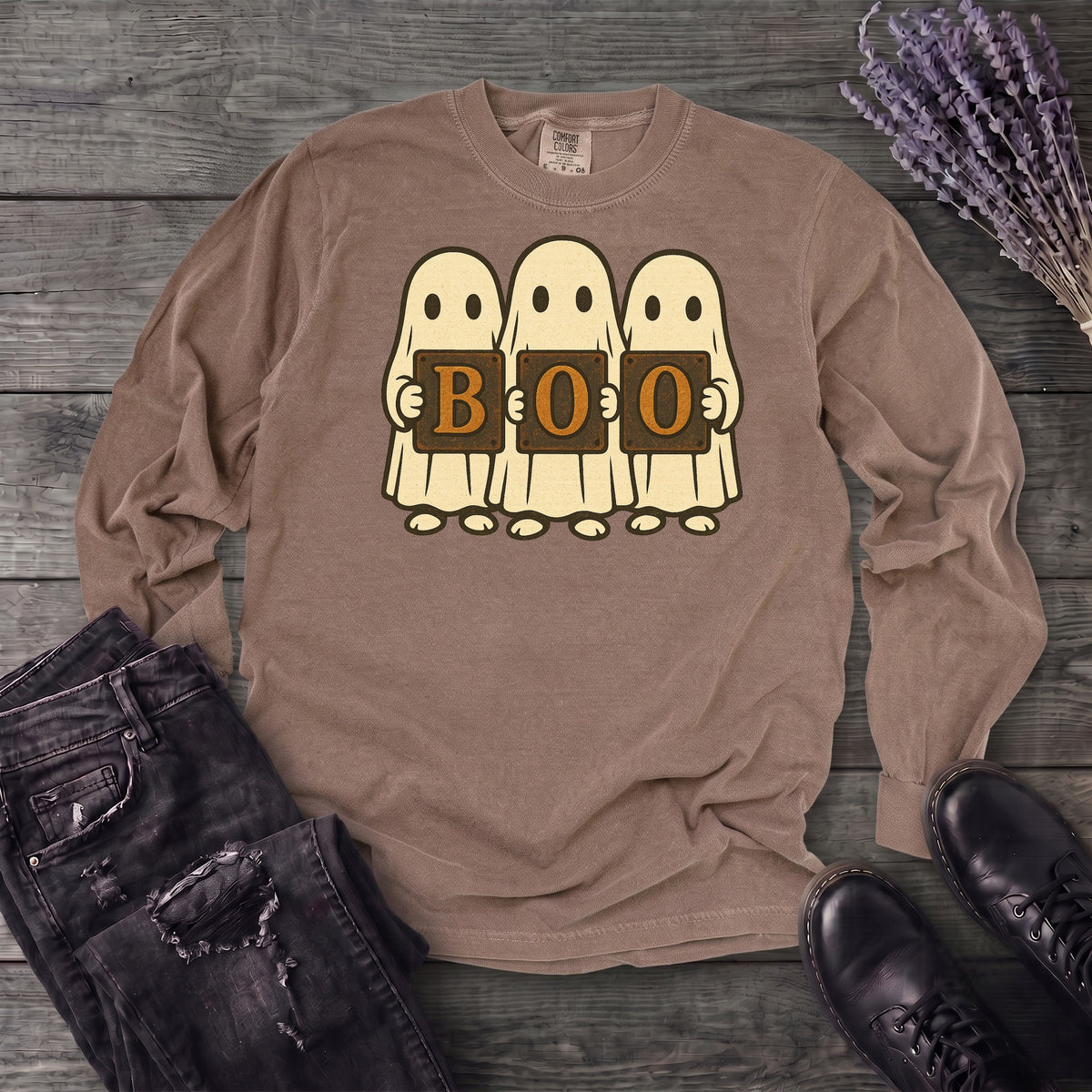 Boo Ghosts Long Sleeve T-Shirt