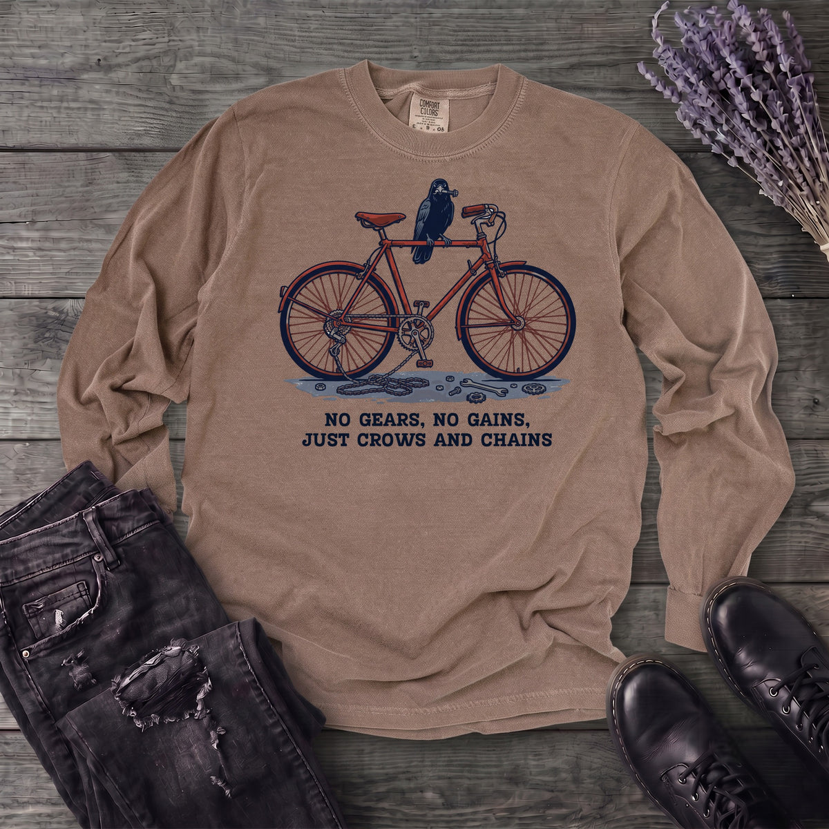 No Gears No Gains Long Sleeve T-Shirt