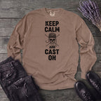 Keep Calm And Cast On Long Sleeve T-Shirt
