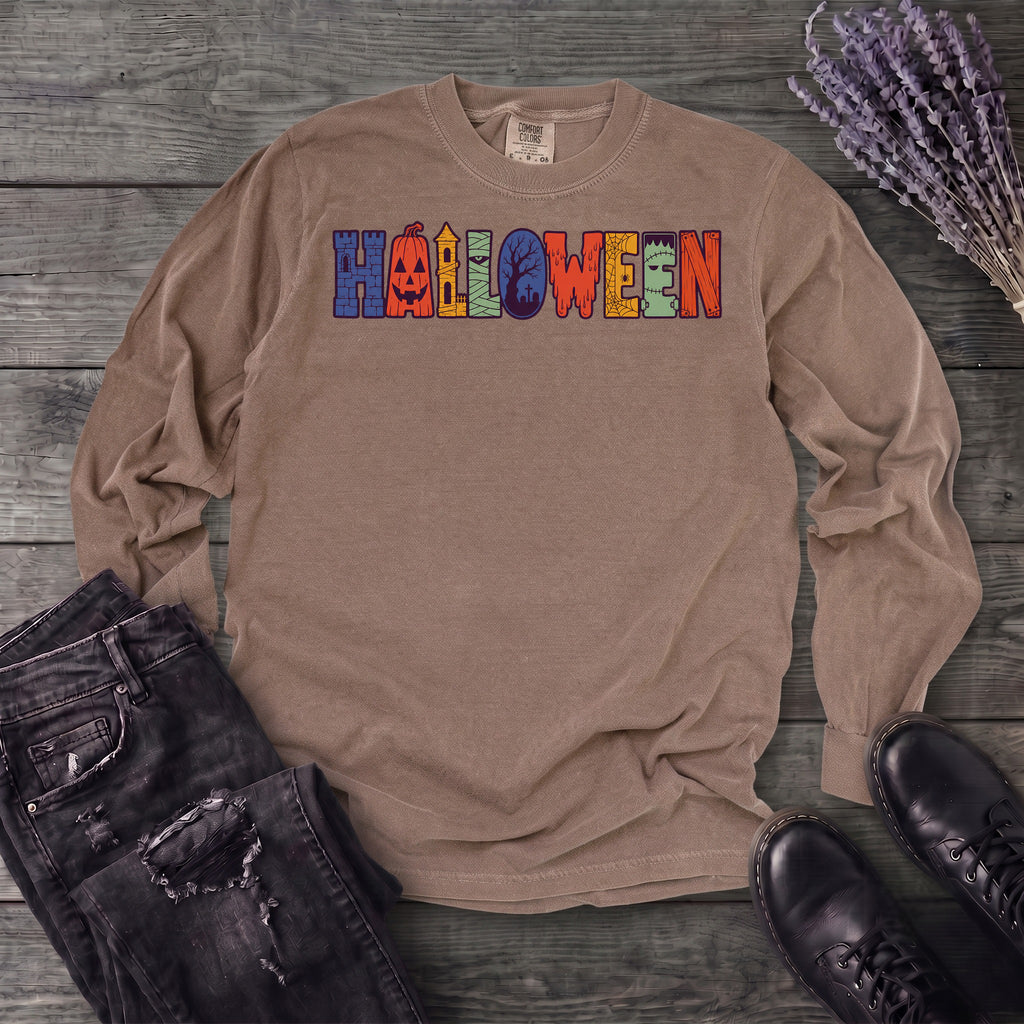 Halloween Icons Long Sleeve T-Shirt