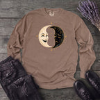 Comedy Tragedy Moons Long Sleeve T-Shirt