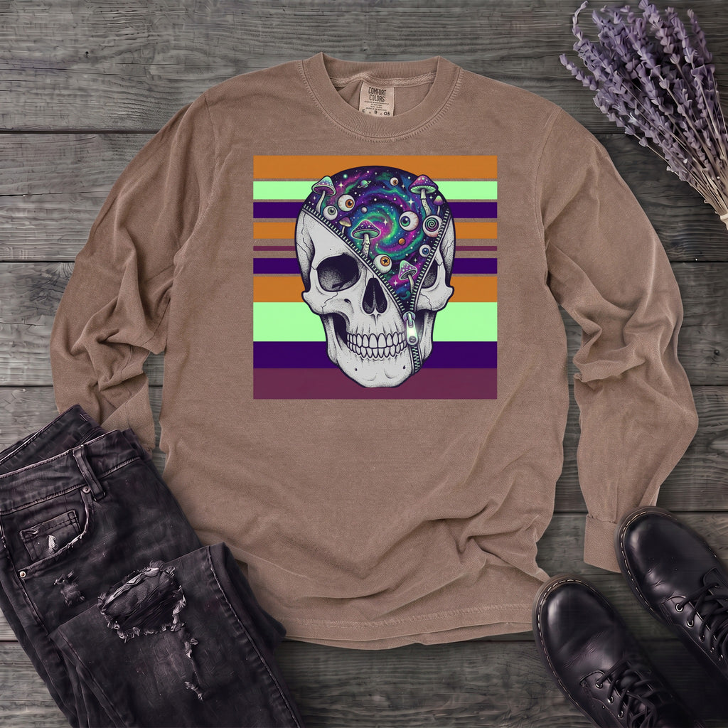 unzip your mind Long Sleeve T-Shirt