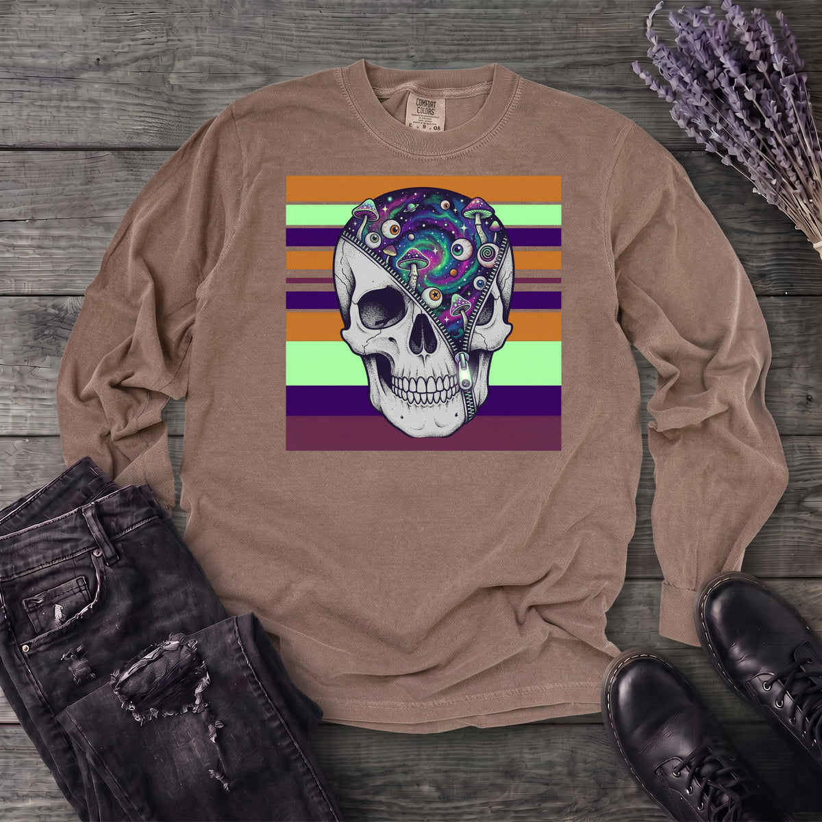 unzip your mind Long Sleeve T-Shirt