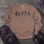 Music In Flight Long Sleeve T-Shirt