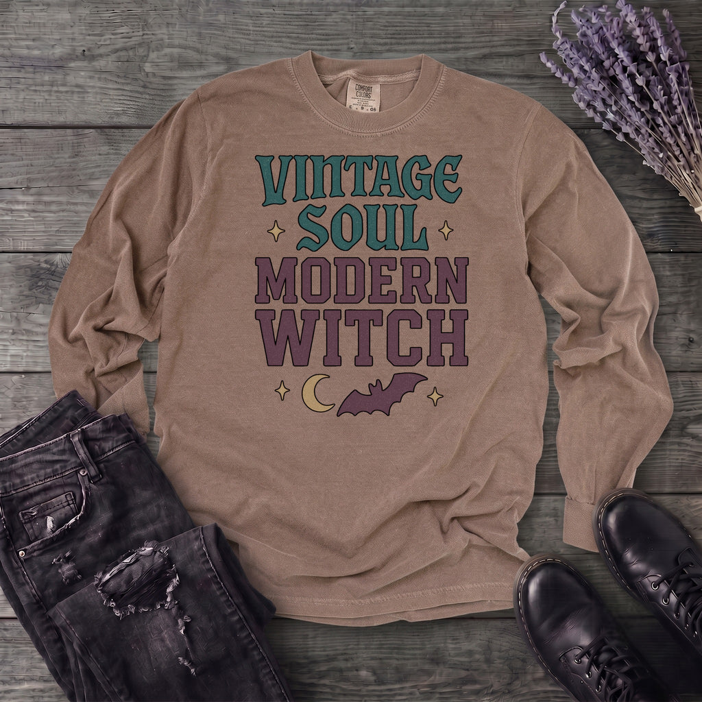 Vintage Soul Modern Witch Long Sleeve T-Shirt