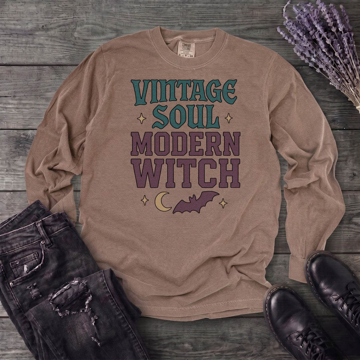 Vintage Soul Modern Witch Long Sleeve T-Shirt