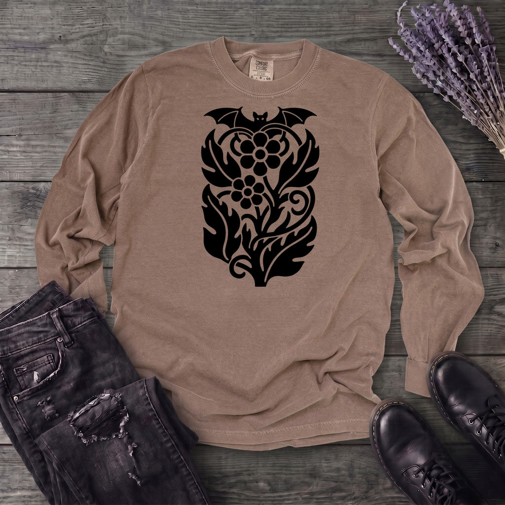 bat night garden Long Sleeve T-Shirt