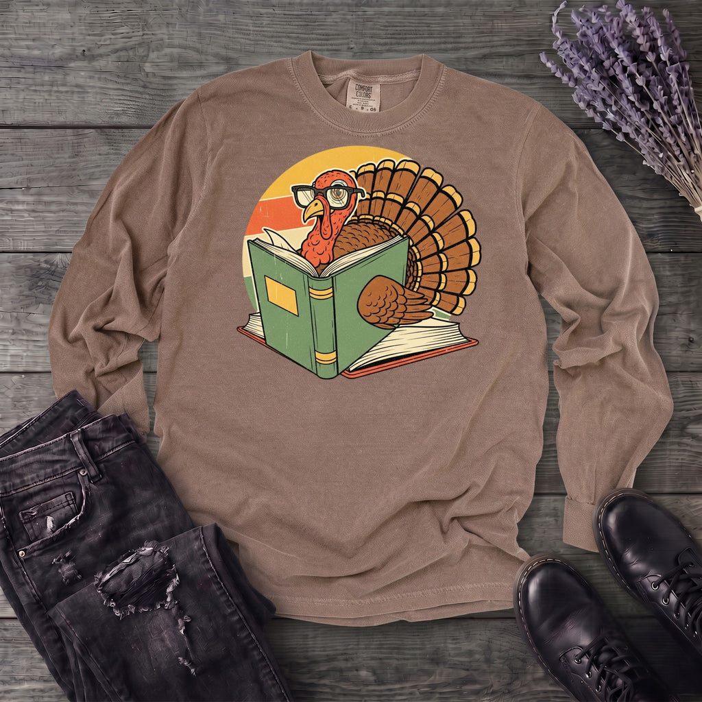 Turkey Reading Long Sleeve T-Shirt