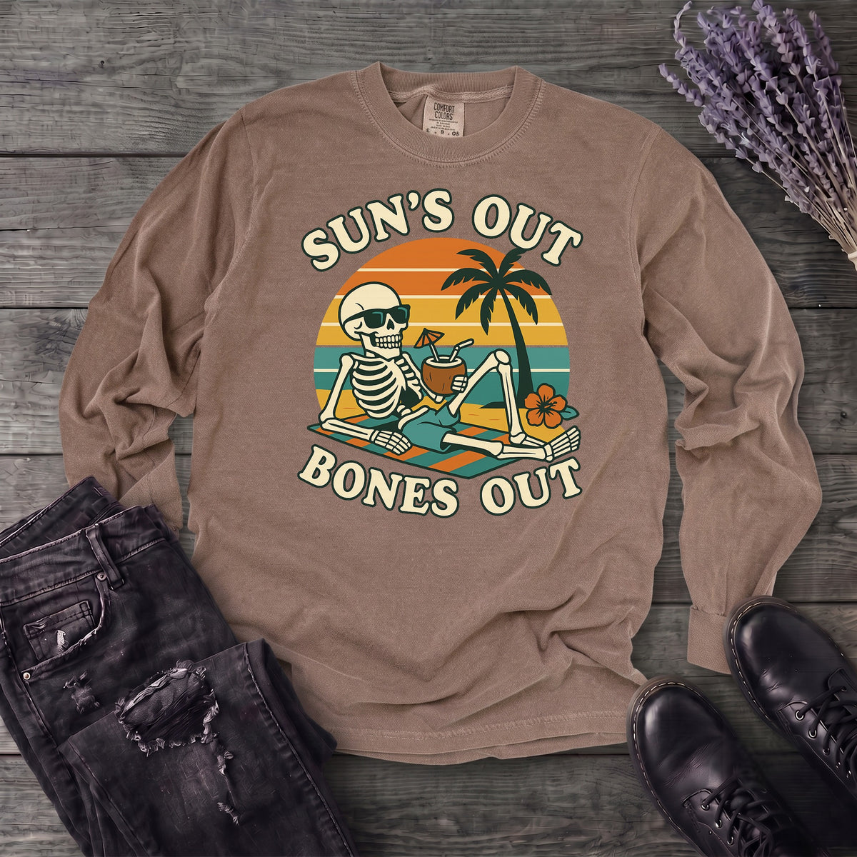 Suns Out Bones Out Long Sleeve T-Shirt