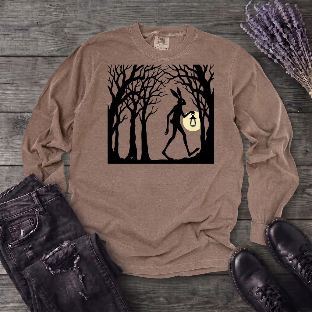 tall rabbit spooky easter Long Sleeve T-Shirt