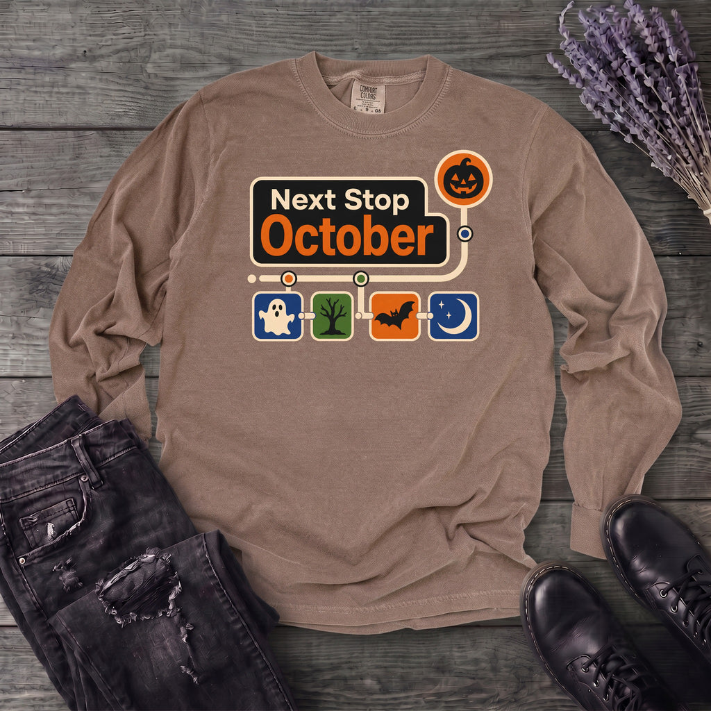 Next Stop October Long Sleeve T-Shirt