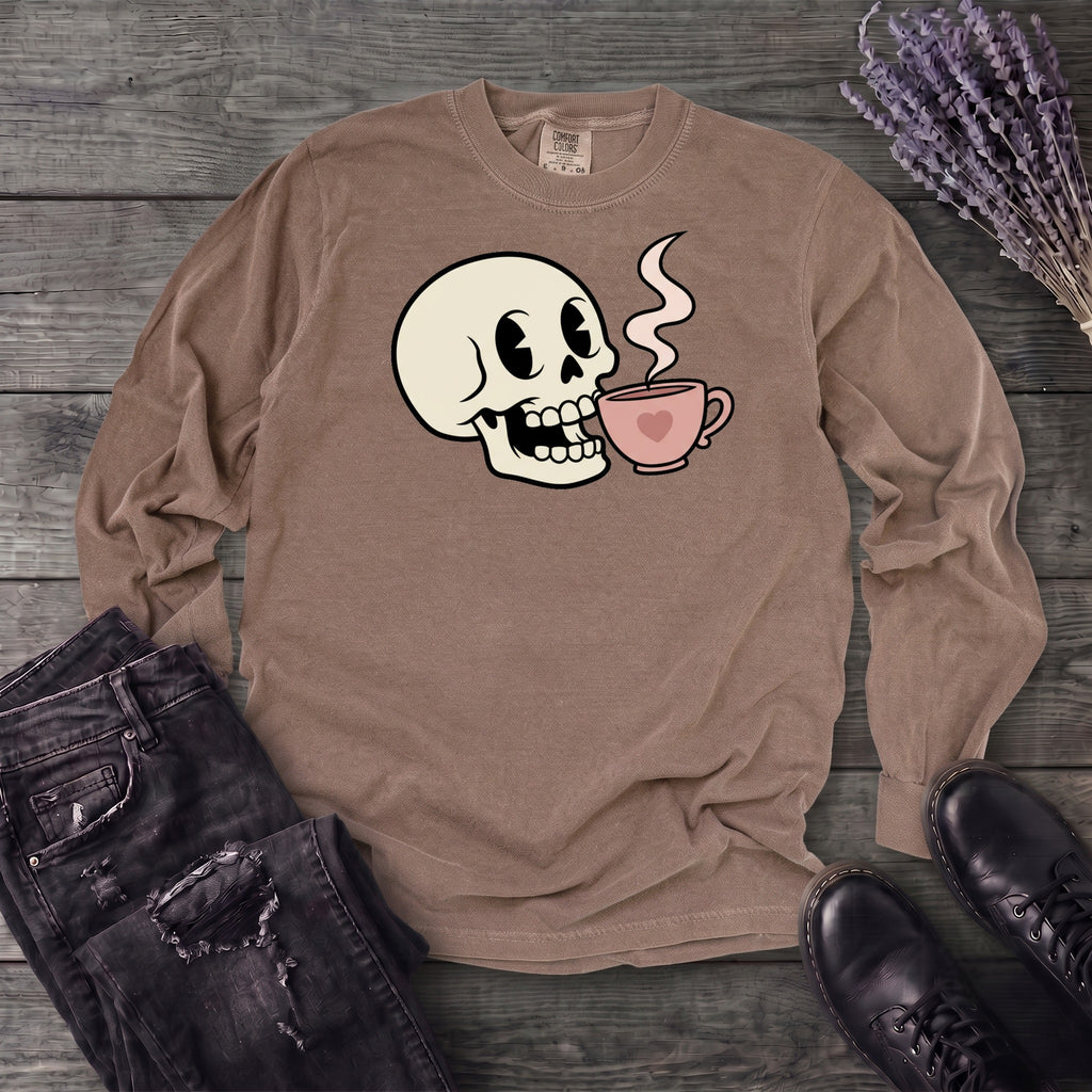 Skull Sip Long Sleeve T-Shirt
