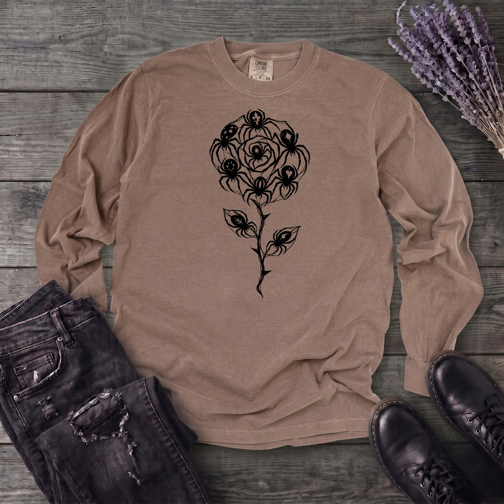Spider Rose Long Sleeve T-Shirt