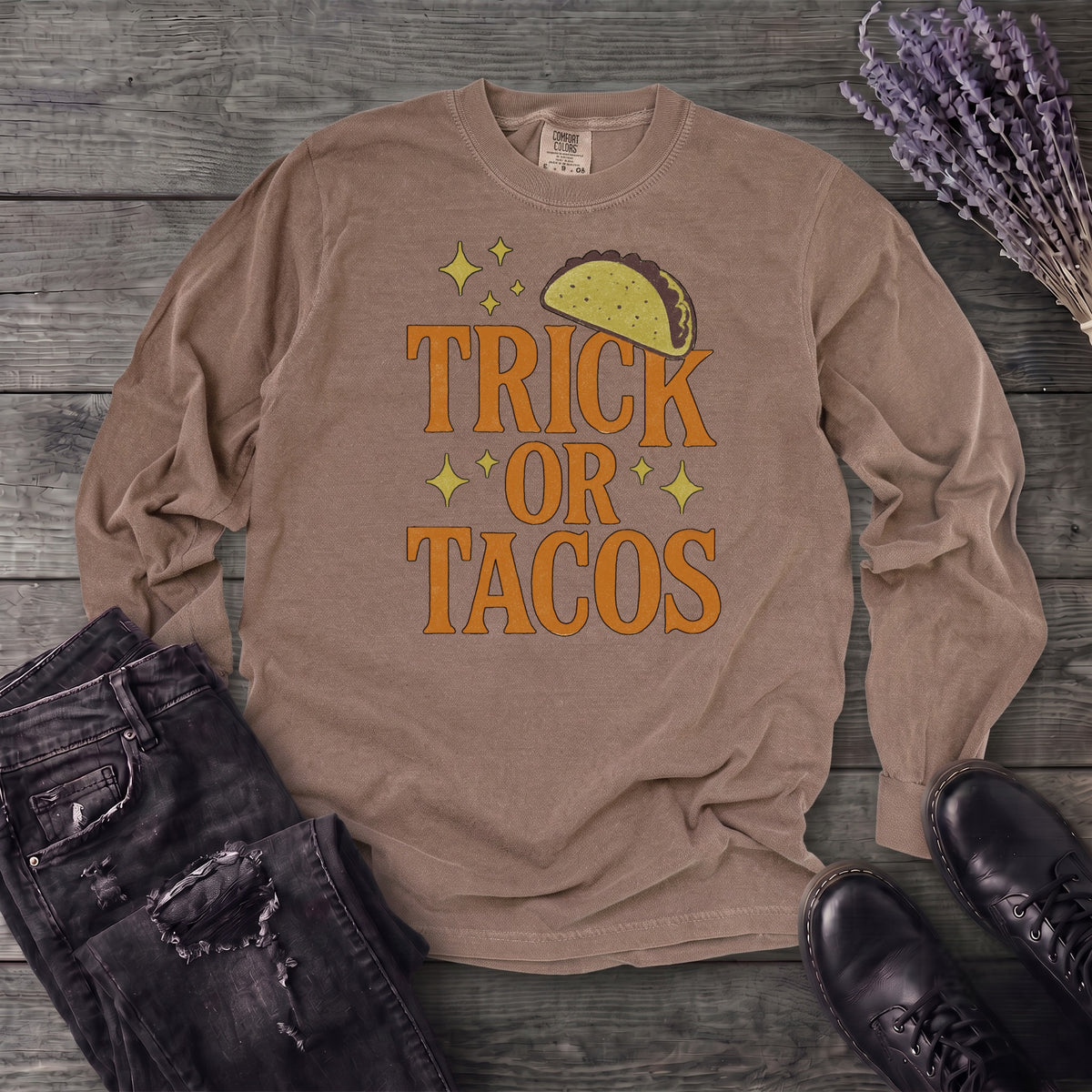 Trick Or Tacos Long Sleeve T-Shirt