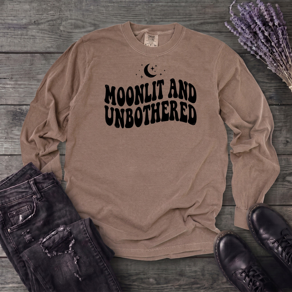 Moonlit and Unbothered Long Sleeve T-Shirt