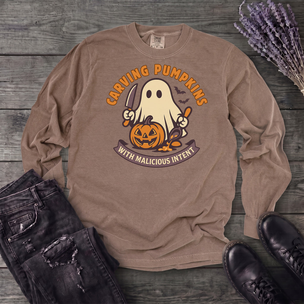 Carving Pumpkins Evolved Long Sleeve T-Shirt