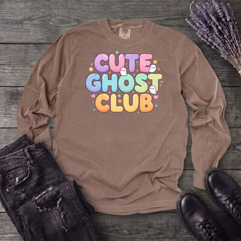 Cute Ghost Club Long Sleeve T-Shirt
