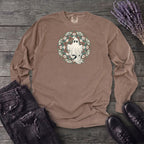 Boho Ghost Mandala Long Sleeve T-Shirt