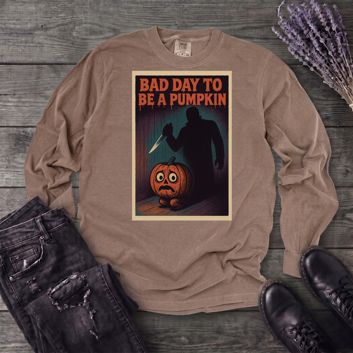 Bad Day To Be A Pumpkin Long Sleeve T-Shirt
