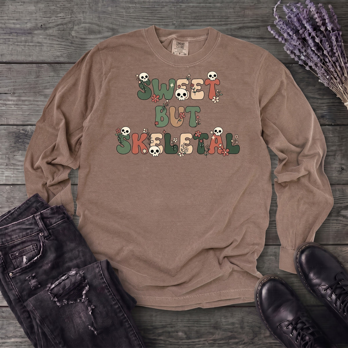 Sweet But Skeletal Long Sleeve T-Shirt