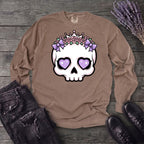 Cute Princess Skull Long Sleeve T-Shirt