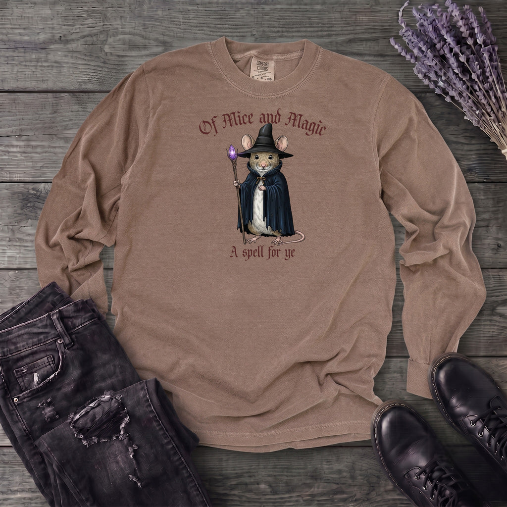Mouse Witch Medieval Long Sleeve T-Shirt