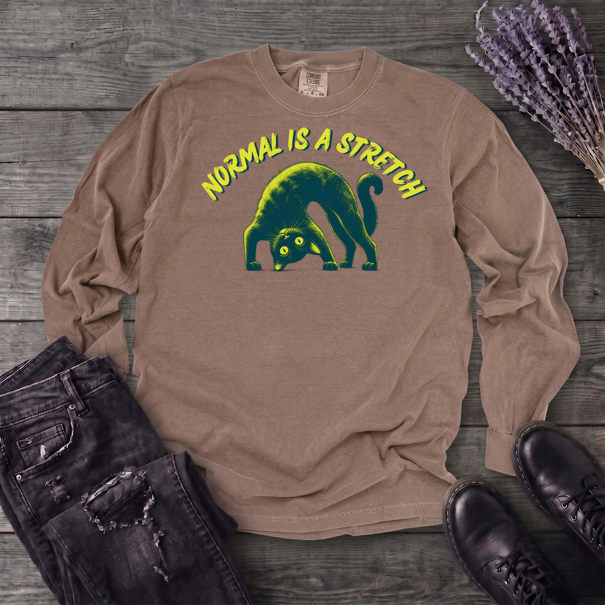 Normal Is A Stretch Long Sleeve T-Shirt