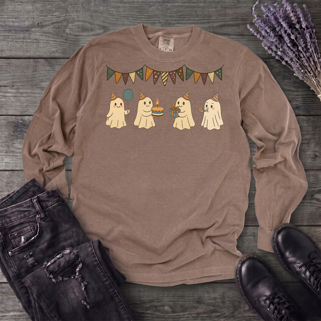 ghost birthday party Long Sleeve T-Shirt
