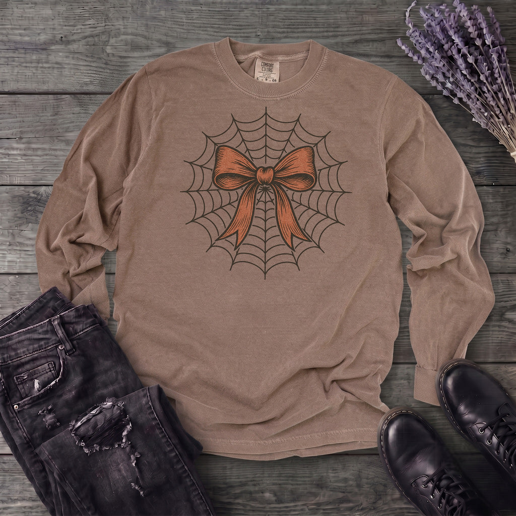 Spiderweb Bow Long Sleeve T-Shirt
